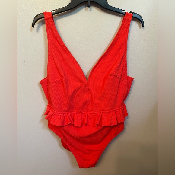 Jessica Simpson One Piece Ruffle Waist Swimsuit - Picture 6 of 8